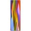 Colorful Abstract Vertical Canvas Art, 8 x 24 Inches