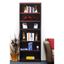 Espresso Finish Solid Wood Adjustable 6-Shelf Bookcase