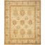 Hand-Knotted Ivory Wool Oushak Rug, 8' x 10', Easy Care