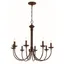 Colonial Elegance 26.5" Rubbed Oil Bronze Outdoor Candle Chandelier