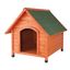 Medium Brown Wooden Outdoor Dog House with Raised Floor