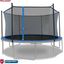 TruJump 14' Blue Round Trampoline with Safety Enclosure