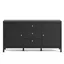 Madrid Black Matte 2 Door Sideboard with 3 Drawers