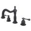 Elegant Traditional Brushed Brass Widespread Lavatory Faucet