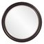 Eloise Brushed Nickel 30" Round Wood Grooved Wall Mirror