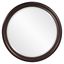 Elegant 30" Bronze and Gold Round Wood Mirror