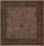 La Jolla 10' Square Brown Floral Synthetic Rug