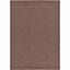 Brown Synthetic Stripe Outdoor Area Rug 7' x 10'