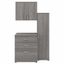 Platinum Gray Modular Laundry Storage Set with Adjustable Shelving