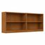 Adjustable Natural Cherry 2-Shelf Bookcase Set