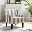 Urban Birch Gray Club Chair with Nailhead Trim