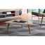 Utopia 32" Off-White Wood Triangle Coffee Table