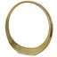 Large Gold Aluminum Circular Accent Sculpture