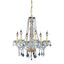 Verona Collection 6-Light Gold Chandelier with Royal Cut Clear Crystals