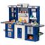 Blue and White 3-in-1 Kids Kitchen Playset with Accessories