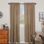 Sawyer Mill 84" Black and Tan Plaid Cotton Curtains