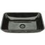 Gray Onyx Rectangular Glass Vessel Sink, 18" x 13"