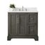 36-Inch Silver Grey Single Sink Bathroom Vanity with Quartz Top