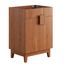 Miles 24" Walnut Bathroom Vanity Cabinet with Asymmetrical Doors