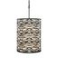 Kato Carbon Black 6-Light 18" Wide Classic Pendant with Linen Shade