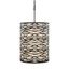 Kato Carbon Black 6-Light 18" Wide Classic Pendant with Linen Shade