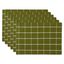 Ventana Green Check Cotton Placemat Set of 6