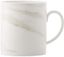 White Ceramic Marble-Style Microwave Safe Mug