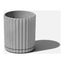 Demi 6" Gray Plastic-Stone Round Planter