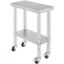 Stainless Steel Adjustable Height Work Table with Wheels