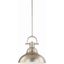 Sleek Modern LED Brushed Nickel Bell-Shaped Pendant Light