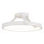 Chaucer 16" White Aluminum LED Semi-Flush Mount with Dimming