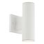 Sleek White Aluminum Cylinder LED Wall Sconce, Dimmable, Energy Star