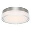 Dot Contemporary LED Flush Mount in Stainless Steel