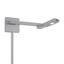 Titanium Silver LED Swing Arm Outdoor Light with Dimmer