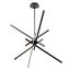 Sleek Black 39" LED Indoor/Outdoor Modern Pendant Light