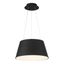 Vida 18" Black Aluminum LED Drum Pendant, Energy Star Certified