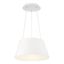 Vida 18" White Aluminum LED Drum Pendant Light