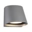 Graphite Gray Sleek LED Outdoor Wall Sconce, Dimmable 12W