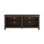 Traditional Brown 58" Wood TV Media Stand with Adjustable Shelves