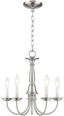 Brushed Nickel 5-Light Traditional Steel Chandelier