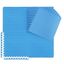 Blue Tatami Pattern Interlocking Foam Gym Floor Tiles, 48 SQ.FT