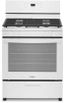 30-Inch White Freestanding Natural Gas Range with Broiler Drawer