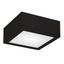 Rubix 10" Black Aluminum LED Indoor/Outdoor Flush Mount