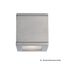 Sleek Silver Rubix 5'' LED Outdoor Wall Light - Energy Efficient