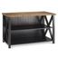 Walker Edison 52" Black and Barnwood Solid Wood Farmhouse Sideboard