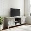 70 Inch Stone Grey MDF and Metal TV Stand with Cabinet