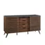 Havana 59" Ebony and Dark Walnut Mid-Century Modern Sideboard