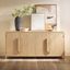 Modern Coastal Oak 64" Sideboard with Rounded Edges