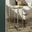 Sleek Round Glass & Chrome 16" End Table