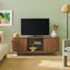 Mocha 60" Modern Reeded TV Stand with Open Storage